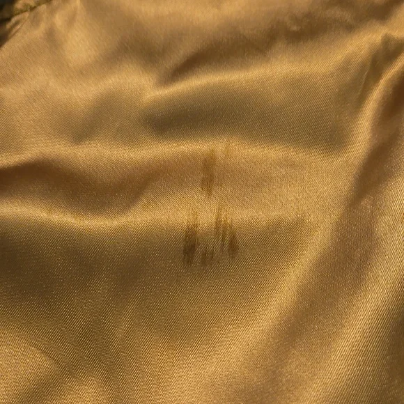 Vintage 1980s LL Bean Pig Suede Leather Work Lined Vest M - Picture 6 of 13